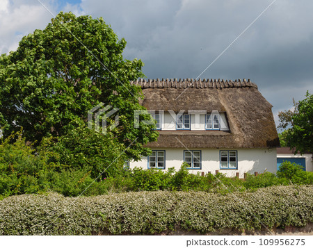 the city of Kappeln at the river schlei 109956275