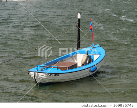 Maasholm village at the schlei river in germany 109956742