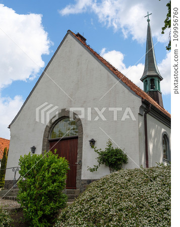 Maasholm village at the schlei river in germany 109956760