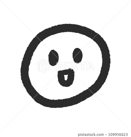 Handwritten cute smiling emoticon - simple line drawing emoticon design material Handwritten cute smiling emoticon - simple line drawing emoticon design material 109956823