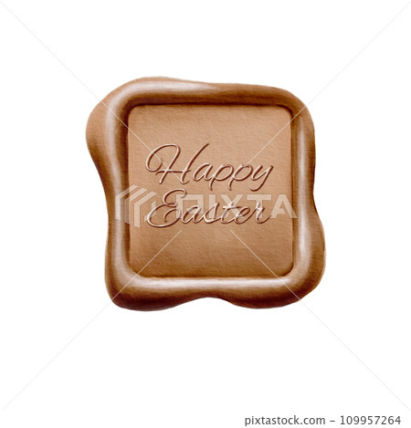 Easter square wax seal template in classic color. Looks good on stickers, invitations, letters, notepads and albums. Easter square wax seal template in classic color. Looks good on stickers, invitations, letters, notepads and albums. 109957264