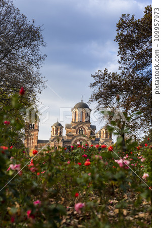 Saint Mark's church located in Belgrade, Serbia 109957973