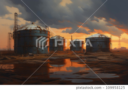 Steel Oil Holding Structures 109958125