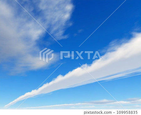 藍天白雲。 AI 生成影像。 109958835