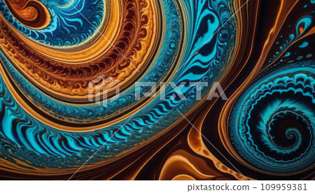 AI-generated content. Vibrant Abstract Swirls of Color 109959381