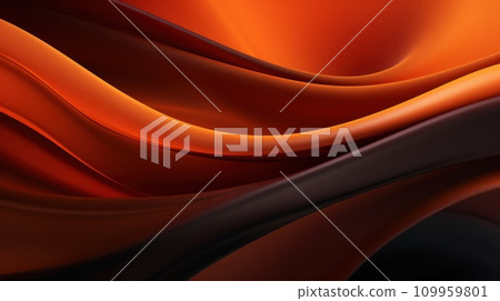 AI-generated content. A close up of a black and orange abstract background, AI 109959801