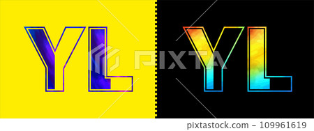 Letter YL logo design vector template. Creative modern luxurious logotype for corporate business identity Letter YL logo design vector template. Creative modern luxurious logotype for corporate business identity 109961619