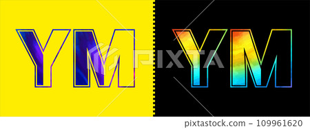 Unique YM letter logo Icon vector template. Premium stylish alphabet logo design for corporate business Unique YM letter logo Icon vector template. Premium stylish alphabet logo design for corporate business 109961620