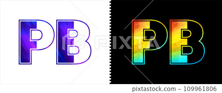 Letter PB logo design vector template. Creative modern luxurious logotype for corporate business identity Letter PB logo design vector template. Creative modern luxurious logotype for corporate business identity 109961806