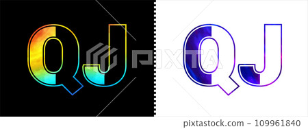 Unique QJ letter logo Icon vector template. Premium stylish alphabet logo design for corporate business Unique QJ letter logo Icon vector template. Premium stylish alphabet logo design for corporate business 109961840