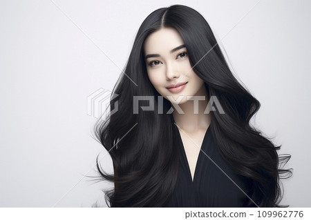長黑髮的日本女人 長黑髮的日本女人 109962776