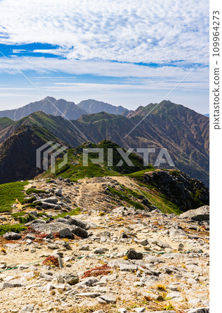 長野縣中央阿爾卑斯山垂直登山從千疊敷到空木山、南駒岳 109964273