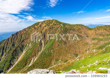 Nagano Prefecture Central Alps mountain climbing from Senjojiki to Sorakidake and Sannosawadake 109964283