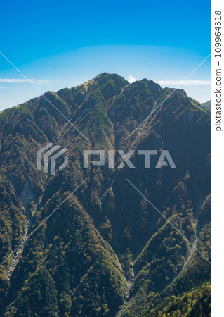 長野縣中央阿爾卑斯山垂直登山從千疊敷到空拉岳 長野縣中央阿爾卑斯山垂直登山從千疊敷到空拉岳 109964318