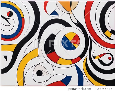 abstract painting of snake abstract painting of snake 109965847