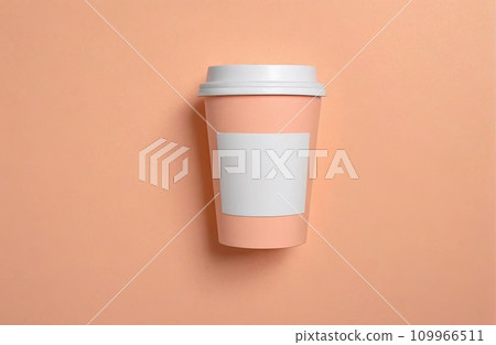 Coffee cup,mug in Peach Fuzz color 109966511