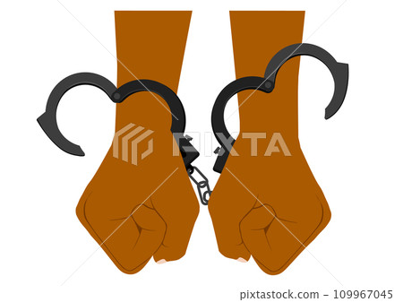 手銬被取下的手 109967045