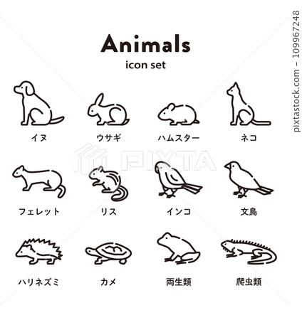 Animal illustration set Animal illustration set 109967248