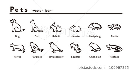 Pet icon set Pet icon set 109967255