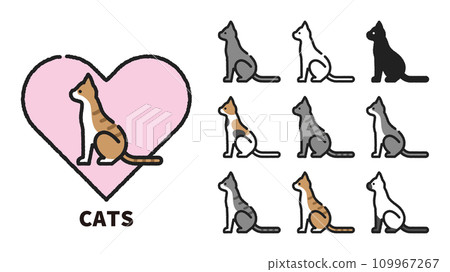 cat cat illustration 109967267