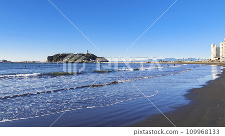Sea and sandy beach of Shonan Sea and sandy beach of Shonan 109968133