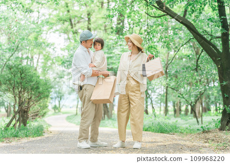 Outlet mall, shopping, family shopping, family, couple 109968220