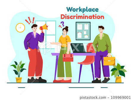 Workplace Discrimination Vector Design Illustration of Employee with Sexual Harassment and Disabled Person for Equal Employment Opportunity Workplace Discrimination Vector Design Illustration of Employee with Sexual Harassment and Disabled Person for Equal Employment Opportunity 109969001