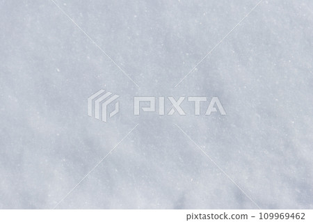 Texture of the white snow. Winter background 109969462