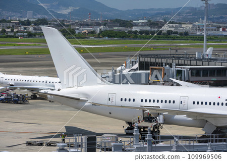 Boeing 787 aircraft at Itami Airport Boeing 787 aircraft at Itami Airport 109969506