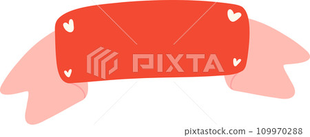 Cute Valentine banner illustration Cute Valentine banner illustration 109970288