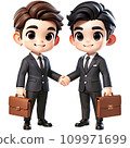 Businessmen Shaking Hands 109971699