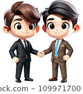 Businessmen Shaking Hands 109971700