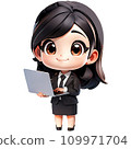 Businesswoman use device netbook online communicate 109971704
