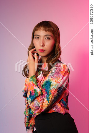 Cool female beauty portrait Cool female beauty portrait 109972550