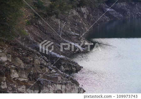 Dam lake of drought 109973743