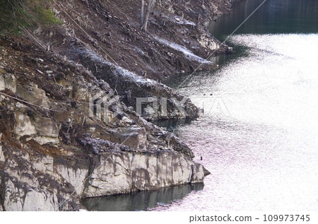 Dam lake of drought 109973745