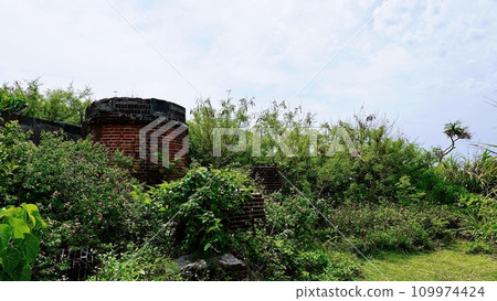 Ruins of Okinawa's oldest lighthouse on Tsuken Island, Okinawa Prefecture Ruins of Okinawa's oldest lighthouse on Tsuken Island, Okinawa Prefecture 109974424