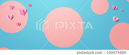 Paper craft hearts 109974880