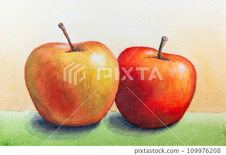 Still life with two apples 109976208