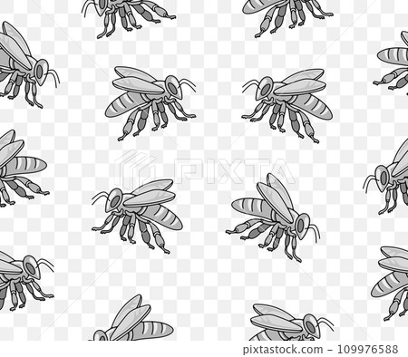 Bee, insect, animal, apiary and beekeeping, seamless vector background and pattern. Honey bee, bee-garden and apiculture, vector design and illustration Bee, insect, animal, apiary and beekeeping, seamless vector background and pattern. Honey bee, bee-garden and apiculture, vector design and illustration 109976588