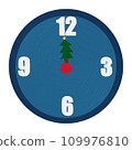 A clock pointing to 12 o'clock 109976810