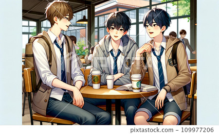 Daily life of high school students Daily life of high school students 109977206