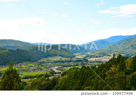 Kiso cityscape from Magome Pass (Nagano Prefecture) 109977499