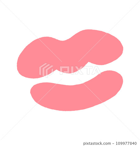 Pink kiss mark emoji/icon - simple and cute handwritten lips design material Pink kiss mark emoji/icon - simple and cute handwritten lips design material 109977840