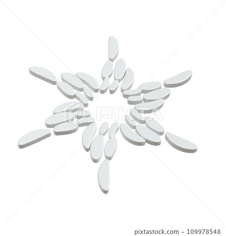 3d illustration of Christmas winter icon snowflake on isolated white background. glossy surface. Happy New Year Decoration Holiday element for web design, greeting card 3d illustration of Christmas winter icon snowflake on isolated white background. glossy surface. Happy New Year Decoration Holiday element for web design, greeting card 109978548