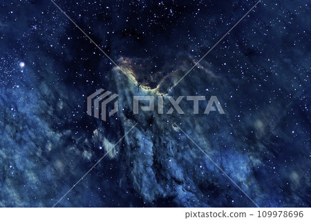 Beautiful galaxy of red color with stars. Elements of this image were furnished by NASA. Beautiful galaxy of red color with stars. Elements of this image were furnished by NASA. 109978696