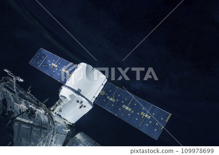 Spaceship. Elements of this image furnished by NASA 109978699