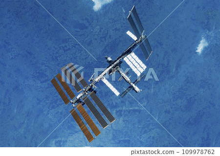 International Space Station. Elements of this image furnished by NASA 109978762