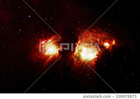 Red Galaxy. Elements of this image furnished by NASA 109978873