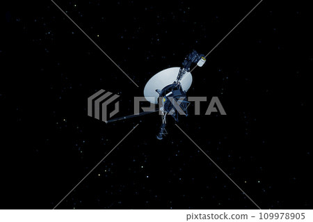 Space probe in space. Elements of this image furnished by NASA 109978905